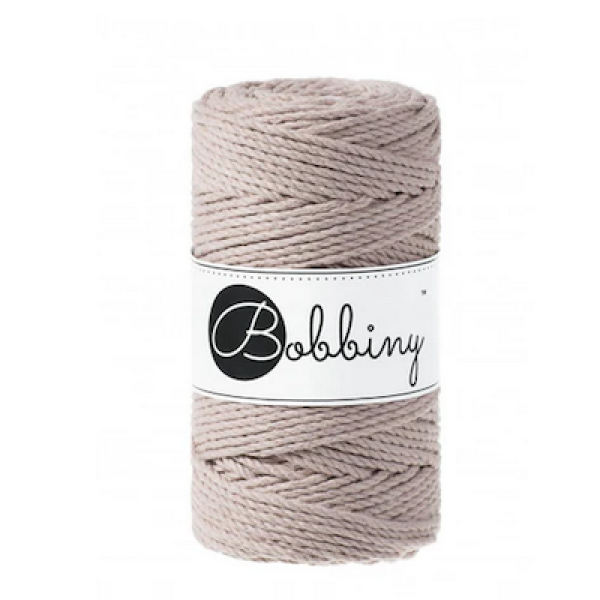 Bobbiny Makramee Kordel 3PLY 3 mm - Pearl